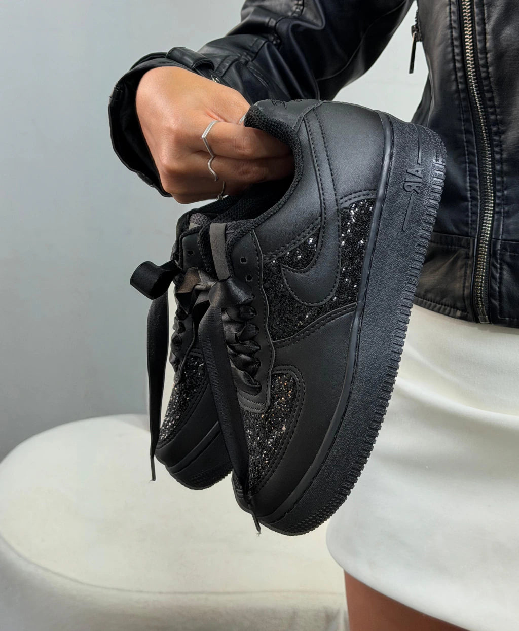 Tênis Air Force 1 Luxo Gliter Feminino
