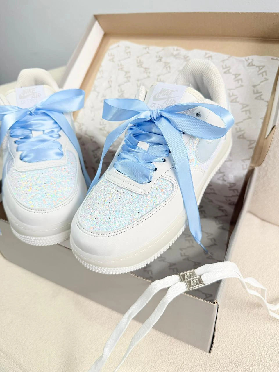 Tênis Air Force 1 Luxo Gliter Feminino
