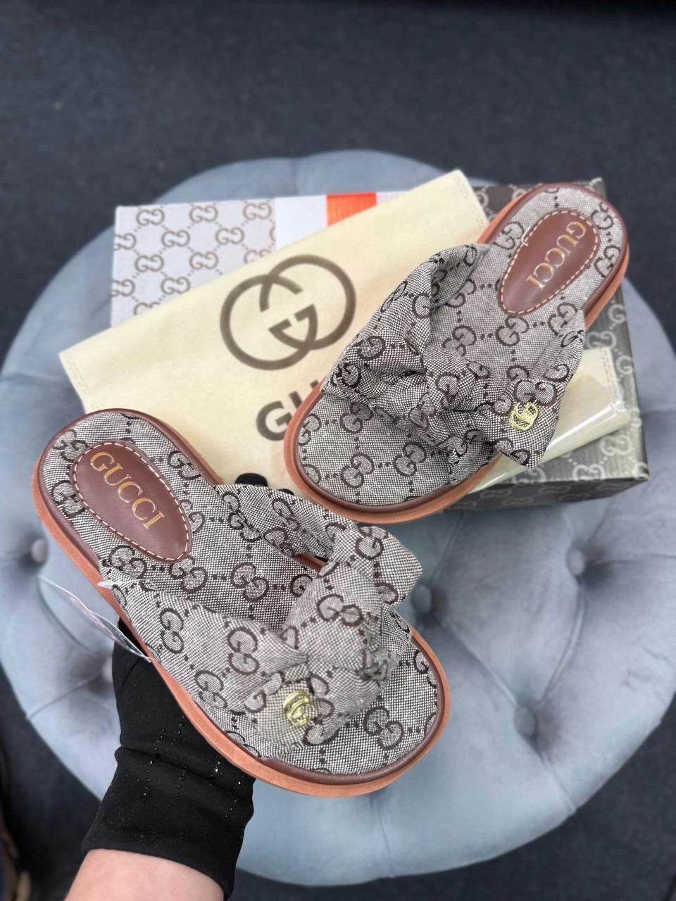 Sandália Gucci Laço