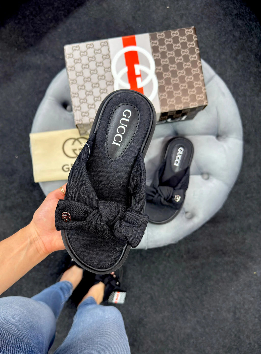 Sandália Gucci Laço